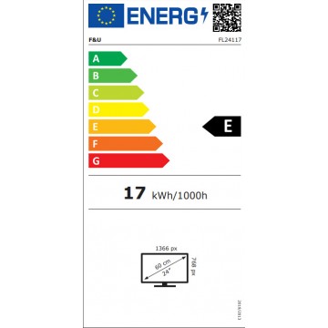 F&U Τηλεόραση 24" HD Ready LED FL24117 (2023)